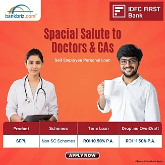 IDFC FIRST BANK PERSONAL LOAN OFFER BY BANKBRIZ